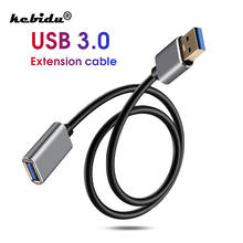 1 м USB удлинитель шнур супер скорость USB 3,0 кабель мужской и женский Синхронизация данных USB Кабельный удлинитель компьютерный кабель 2024 - купить недорого