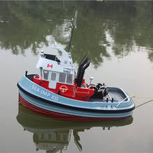 50cm 1:20 seamip (rio fraser) tugboat modelo jaqueta duplo-tiro simulação dinâmica de controle remoto modelo de barco ktis 2024 - compre barato