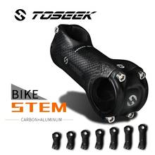 TOSEEK Full Carbon Fibre Bike Mountain Road Bicycle Stem Bike Parts Angle 6 / 17 Degrees Cycling MTB Parts Handlebar 31.8mm 2024 - buy cheap
