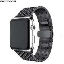Business style metal watch strap For Apple Watch Band 40mm/44mm/38mm/42mm iWatch series 5 4 3 2 1 Stainless Steel link bracelet 2024 - buy cheap