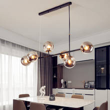 Luminária pendente moderna com faixa de luz, lâmpada de vidro para sala de estar, lâmpadas suspensas, sem fio, iluminação, lâmpada para o quarto e estudo 2024 - compre barato