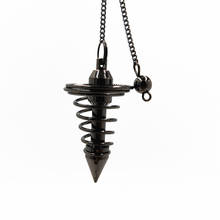 witch pendant pendulum dowsing Scrying Point Ball Egyptian Coil copper pendulo radiestesia pendants for jewelry making 2024 - buy cheap