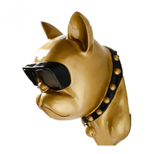 HOT COOL GLASSES BULLDOG WALL DECORATION HANGING WALL ANIMAL HEAD RESIN PENDANT RESIN WALL ORNAMENTS HOME ACCESSORIES Figurine 2024 - buy cheap