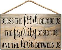 Bless The Food Before Us Wood Sign Rustic Farmhouse Decor 8x12 in / 20x30 cm 2024 - buy cheap