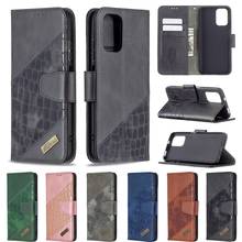 Crocodile Skin Pattern Flip Case For Xiaomi Redmi Note 10 4G Leather Wallet Phone Case For Xiaomi 11 Lite POCO M3 Pro Cover 2024 - buy cheap