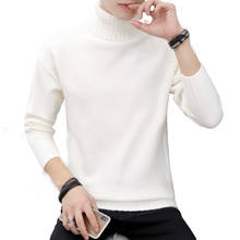 2020 Men Winter High Neck Thick Warm Sweater Men Turtleneck Brand Mens Sweater Slim Fit Double Collar Pullover Men Knitwear Male 2024 - buy cheap