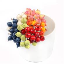 Пластиковые мини-ягоды граната 10 шт., искусственные фрукты, Маленькие искусственные жемчужины, тычинки для цветов, вишни, украшение на свадьбу и Рождество 2024 - купить недорого