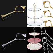 5 Set of 3 Tier Three Layers Cake Plate Stand Holder Crown Metal Rod 2024 - buy cheap