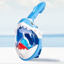 Máscara de Snorkel con dibujos animados para niños, máscara de cara completa HD antiniebla, equipo de buceo, novedad de 2020 2024 - compra barato
