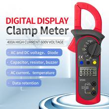 Multímetro de abrazadera Digital ST202, medidor de abrazadera Lcr con voltímetro de Corriente CA/CC de temperatura, resistencia Ohm, probador de Transistor 2024 - compra barato