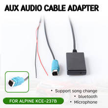 Adaptador de cabo receptor bluetooth aux com microfone, para mãos livres, interface de áudio hi-fi sem fio para alpino 2009 + KCE-237B 2024 - compre barato
