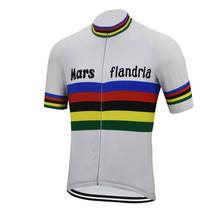 flandria cycling jersey classic men clothing short-sleeve cycling wear ropa de ciclismo black white jersey Italy Customized 2024 - buy cheap