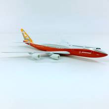20cm 1/400 scale airplane model toys Boeing B747-8 aircraft model diecast plastic alloy plane with base F display collectible 2024 - buy cheap