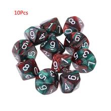 10pcs/set 10 Sided D10 Polyhedral Dices Numbers Dials Desktop Table Board Game 27RD 2024 - buy cheap