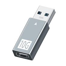 Adaptador de aleación de aluminio USB a tipo C Gen2, convertidor USB3.1, Chip incorporado, transmisión de alta velocidad 2024 - compra barato