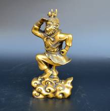Estatua de cobre antiguo, cobre antiguo, Rey Mono, Qitian Dasheng, artesanía creativa para el hogar, decoración 2024 - compra barato