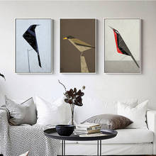 Abstract Geometric Bird Animal Painting Color Wall Art Poster Home Decor Modern Living Room Bedroom Art Poster Picture 2024 - buy cheap