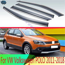 Visera Exterior de plástico para coche, parasol de ventana, protector contra la lluvia, Deflector, Volkswagen POLO para VW 2011-2018, 4 Uds. 2024 - compra barato