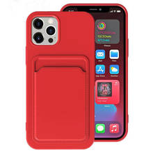 Card Holder Phone Case For iPhone 11 12 Pro Max Case Soft Silicone Cover For iPhone 12 Mini X XR XS Max 7 8 6S Plus Wallet Funda 2024 - buy cheap