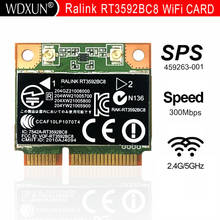 RALINK Rt3592 rt3592bc8 Двухдиапазонная 300 Мбит/с Wi-Fi половинная мини PCI-E Беспроводная-N карта SPS: 630813-001 для hp 4230s 4430s 4530s 4730s 2024 - купить недорого