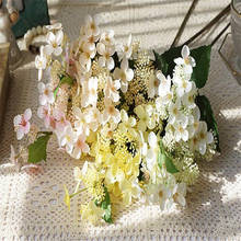 ONE Fake Single Stem Hydrangea 26.38" Length Simulation Macrophylla Plastic Fruit for Wedding Home Decorative Artificial Flowers 2024 - buy cheap