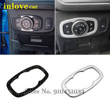 For Ford Transit 2020 2021 Car Headlamps Adjustment Switch Cover Trim Car Styling Accessories ABS Matte / Carbon fibre 1pcs 2024 - buy cheap