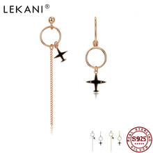 LEKANI-pendientes de plata de ley 925 para mujer, aretes irregulares con personalidad, regalo delicado y exquisito para Amiga 2024 - compra barato