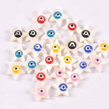 10Pcs/lot Evil Eyes Stars Shells For Jewelry Making Bracelet Mother Of Pearl Seashells Loose Beads DIY Home Decor Crafts tr0362 2024 - buy cheap