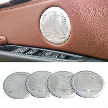 4pcs Speaker Cover Trim Kit For BMW X5 F15 2014-2018 X6 F16 2015-2018 Car Audio Speaker Door Loudspeaker Trim Sticker Cover 2024 - buy cheap