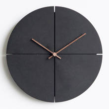 Wall Clock Nordic Minimalist Creative Wooden Wall Clock Living Room Personality Household Watches Silent Wall Clocks Home Decor 2024 - buy cheap