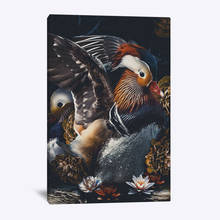 Wall Art Poster Mandarin Duck Modular Pictures Retro Style HD Printed Animal Canvas Painting Nordic Home Decoration Living Room 2024 - buy cheap