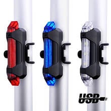 Waterproof Bike Taillight Riding Rear light Led Usb Chargeable Mountain Bike Cycling Light Tail-lamp Bicycle Light 2024 - buy cheap