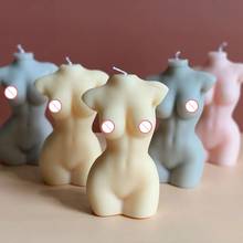 Molde de silicona de cuerpo humano 3D para fabricación de jabón, Molde de resina para vela femenina, con forma masculina, para fragancia de yeso, Kit DIY 2024 - compra barato