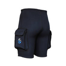 Slinx short de mergulho com tecnologia de neoprene, 3mm, equipamento de mergulho, surf, calça de bolso, preto, masculino 2024 - compre barato
