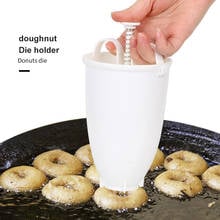 Molde portátil para hacer rosquillas, dispensador Manual fácil y rápido de gofres, máquina para hacer rosquillas, utensilios para hornear, herramienta de Cocina 2024 - compra barato