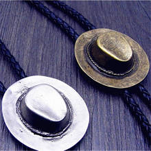 Боло галстук Ретро рубашка цепь ковбойская шляпа, Пуаро веревка кожаное ожерелье 2024 - купить недорого