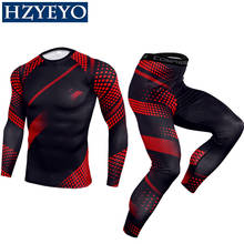 Basketball Quick Dry Suit Running T-shirt Set Breathable Tight Long Tops & Pants Motorcycle bicycle Suit S-3XL,HZYEYO,B-1003 2024 - buy cheap