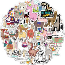 50pcs/lot Cartoon Alpaca Cute Stickers Laptop Skateboard Luggage Refrigerator Notebook Guitar Camel Sheep Animal Decal 2024 - buy cheap