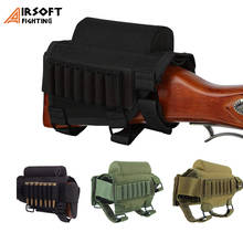 Tactical Shotgun Buttstock Ammo Holder Hunting Airsoft Rifle Butt Stock 7 Round Bullet Carrier Gun Cartridge Pouches 2024 - buy cheap