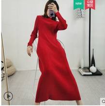 HOT SELLING spring  miyake pleated one-piece dress medium-long stand collar long sleeve dress IN STOCK 2024 - buy cheap