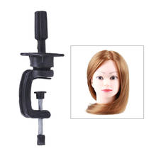 Salon Hairdressing Cosmetology Manikin Head Wig Holder Stand Table C-Clamps Tool Adjustable Height Black 2024 - buy cheap