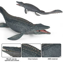 Plástico mosasaur dinossauro estatueta brinquedos 37cm realista móvel boca oceano modelo animal brinquedo educacional estatueta presente para crianças 2024 - compre barato