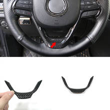 Cubierta de marco de botón de volante de coche, embellecedores de estilo de coche, mate ABS/fibra de carbono para Jeep Grand Cherokee 2014-2017, accesorios 2024 - compra barato