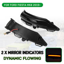 Luz de señal de giro dinámica, lámpara indicadora de espejo retrovisor, luz LED intermitente de ala lateral para Ford Fiesta MK8 2019 2020 2024 - compra barato