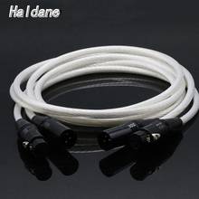 Haldane Pair HIFI neutrik XLR Balance Cable Hi-end Pure Silver 7NOCC Cable 2 XLR Male to 2 XLR Female Cable Balance line Cord 2024 - compre barato