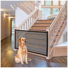 Stairs Door fence Dog Gate Ingenious Mesh Safety Gate For Indoor and Outdoor Safe Pet Dog gate Safety Enclosure Pet Supplies 2024 - buy cheap