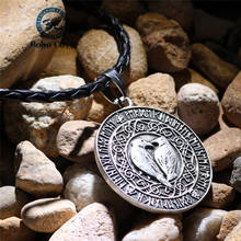 Viking colar masculino mulher moda jóias animal pássaro pingente com corda de couro corrente simbolizando amor e paz amizade presente 2024 - compre barato