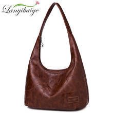 Women PU Leather Handabgs Vintage Large Capacity Casual Tote Bags Luxury Handbags Women Bags Designer Sac A Main Shoulder Bag 2024 - buy cheap