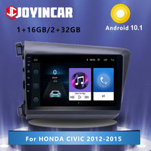 JOYINCAR-Radio con GPS para coche, reproductor Multimedia con Android 2012, 2 GB + 32 GB, 2DIN, 9 pulgadas, MP5, WIFI, estéreo, FM, para Honda Civic 2015-10,1 2024 - compra barato