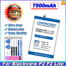 LOSONCOER P2 7350mAh High Capacity Batteries For Blackview P2 Lite P2 5.5 inch Smart Phone Battery~In Stock 2024 - buy cheap